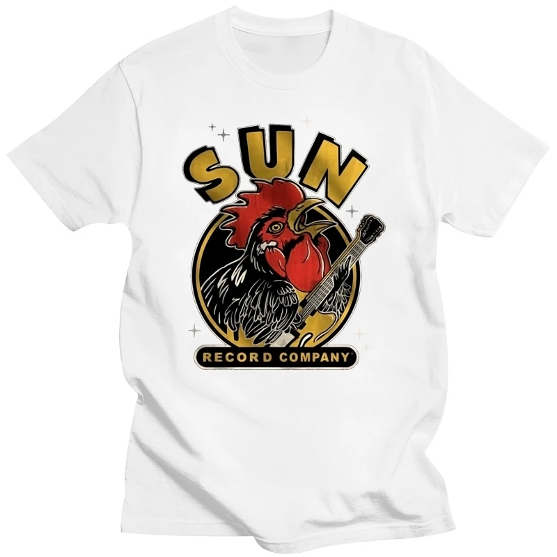Sun Records Rocking Rooster Licensed Adult T Shirt Cool Tops Tee Shirt
