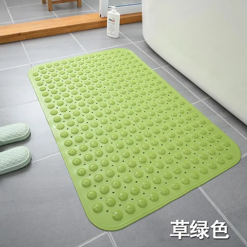 1pcs self priming silicone bathroom mats pvc rectangle bath artifact foot massage cushion sole non slip shower room carpet free global shipping