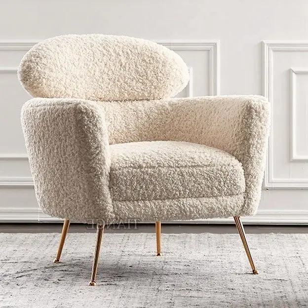 

Modern Furniture Design Welsh Faux Shearling Chair Furniture Single Design Living Room Furniture For Home Sofas