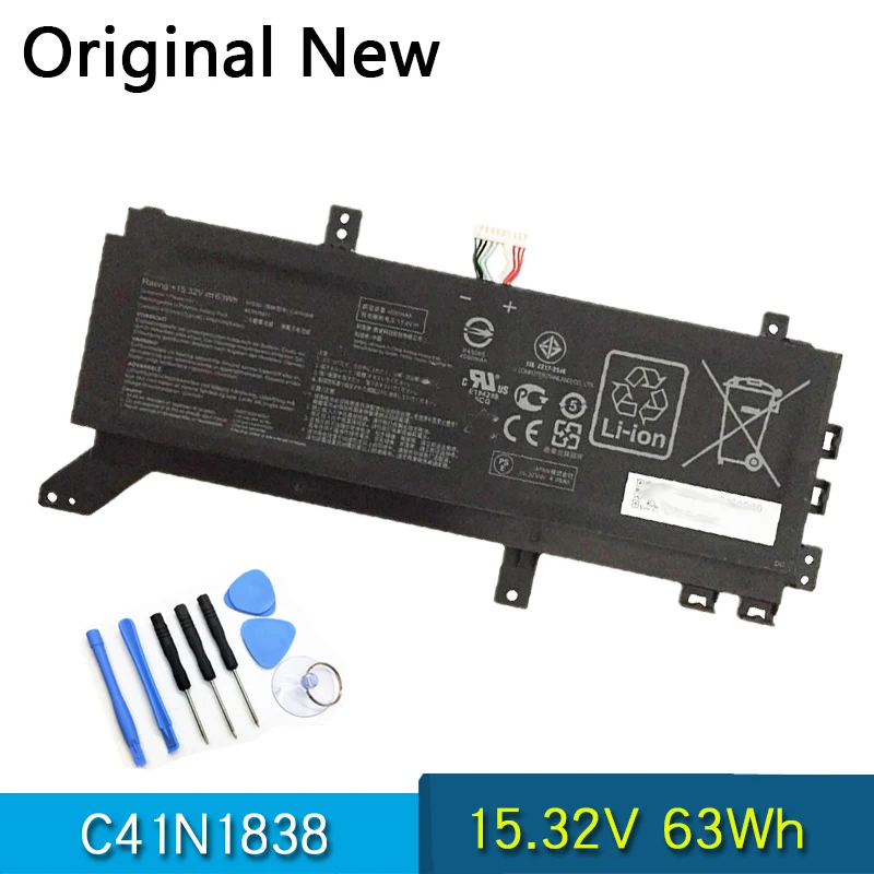 

Новый оригинальный C41N1838 Аккумулятор для ноутбука ASUS PC PROART STUDIOBOOK PRO X 0B200-03460000 15,32 V 63Wh