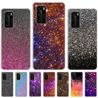 glitter gold pink print case for huawei honor 8x 10 lite 20 20s 30 30s 50 50se pro y5 y6 y7 2019 p smart z 2021 fundas cover