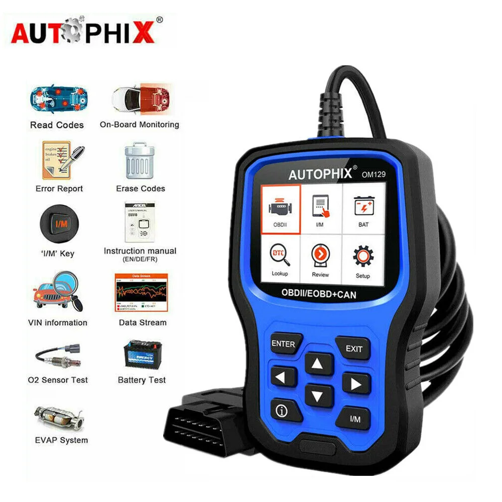 Autophix Om129 Obd2 Сканер Универсальный Автомобильный Диагностический Инструмент