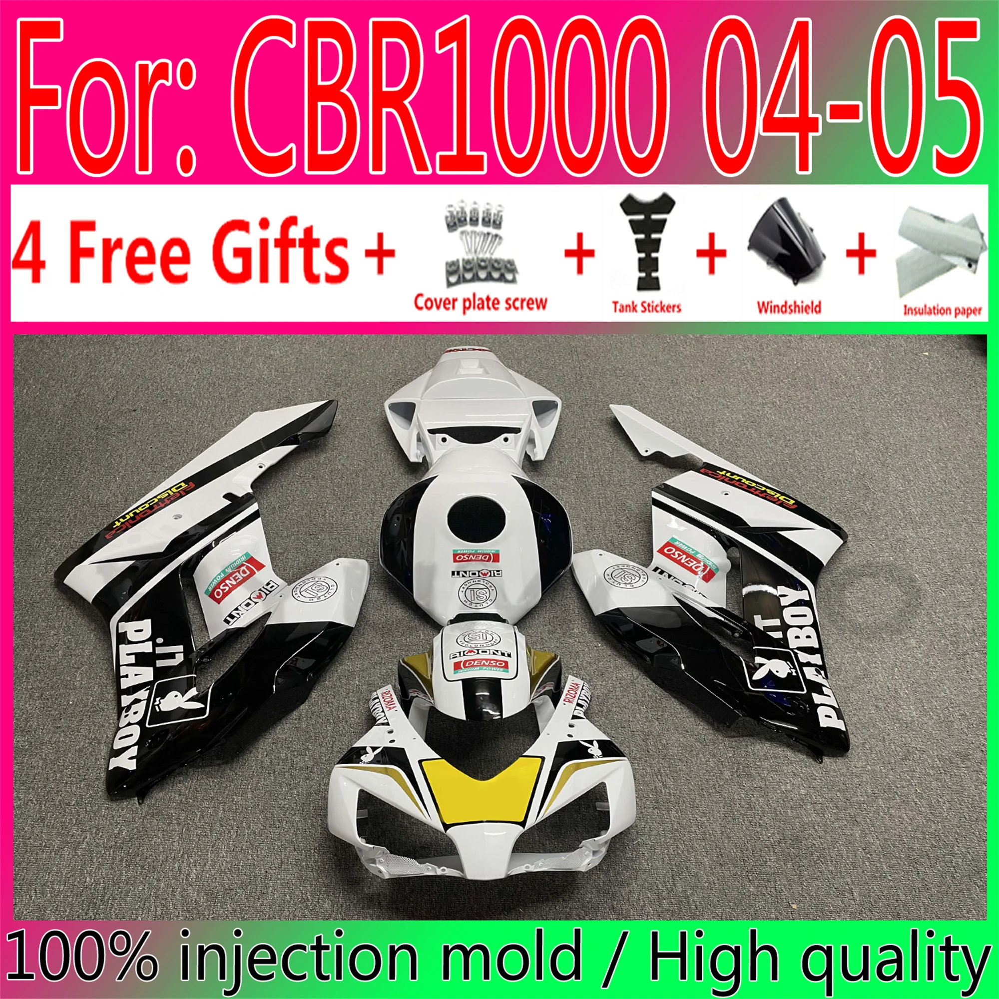 

Новый набор обтекателей для литья под давлением ABS для мотоцикла Honda CBR1000RR 2004 2005 обтекатель Cbr 1000 rr 2004 2005 обтекатель