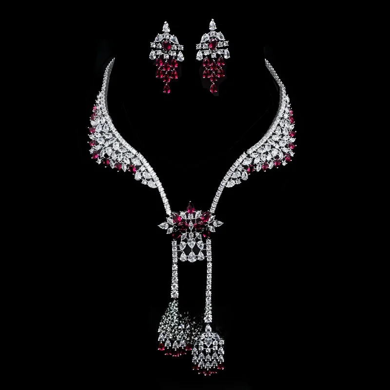 Adella новый европейский и американский роскошный рубиновый полный бриллиант