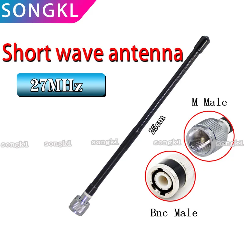 27Mhz Soft Whip BNC Antenna Compatible with Uniden Cobra Rad