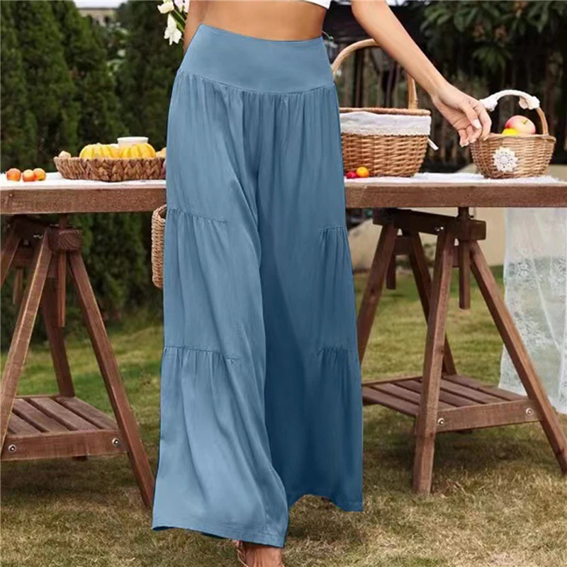 

Women's Wide Leg Yoga Pants High Waist Fit Flared Pants Loose Causal Trousers Flowy Palazzo Pants For Daily Wear Yoga 2023