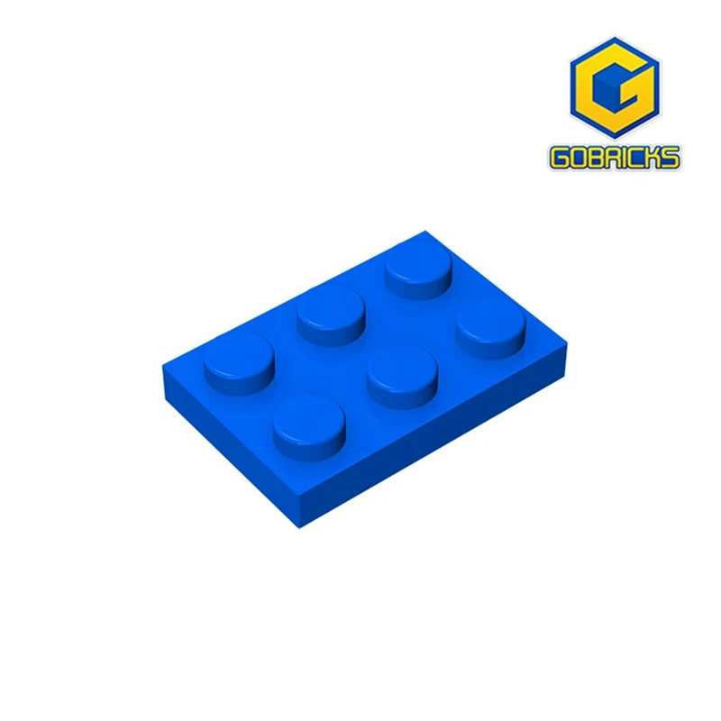 

Gobricks GDS-510 Plate 2 x 3 compatible with lego 3021 pieces of children's DIY building block Particles Plate DIY