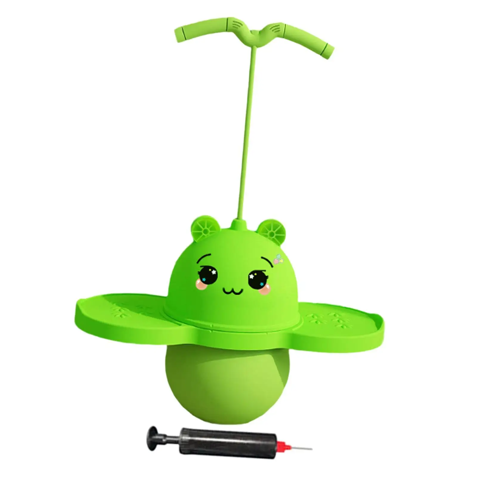 Мяч Pogo с ручкой и шариковым насосом для упражнений Stick детей мальчиков девочек