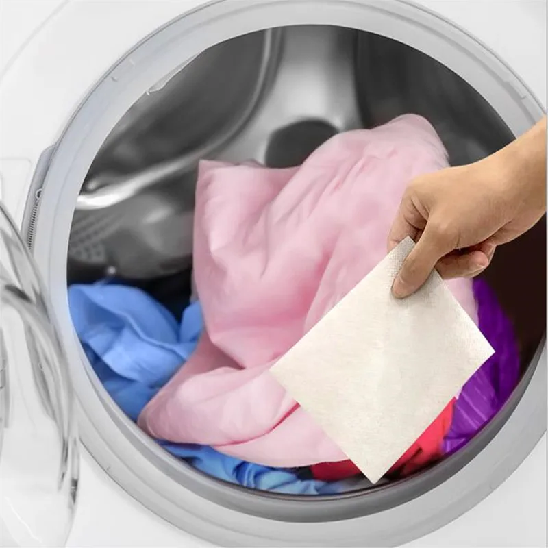 

100pcs Mixed washing anti cross dyeing and color absorption Washing machine anti cross dyeing and Color absorption film clothes