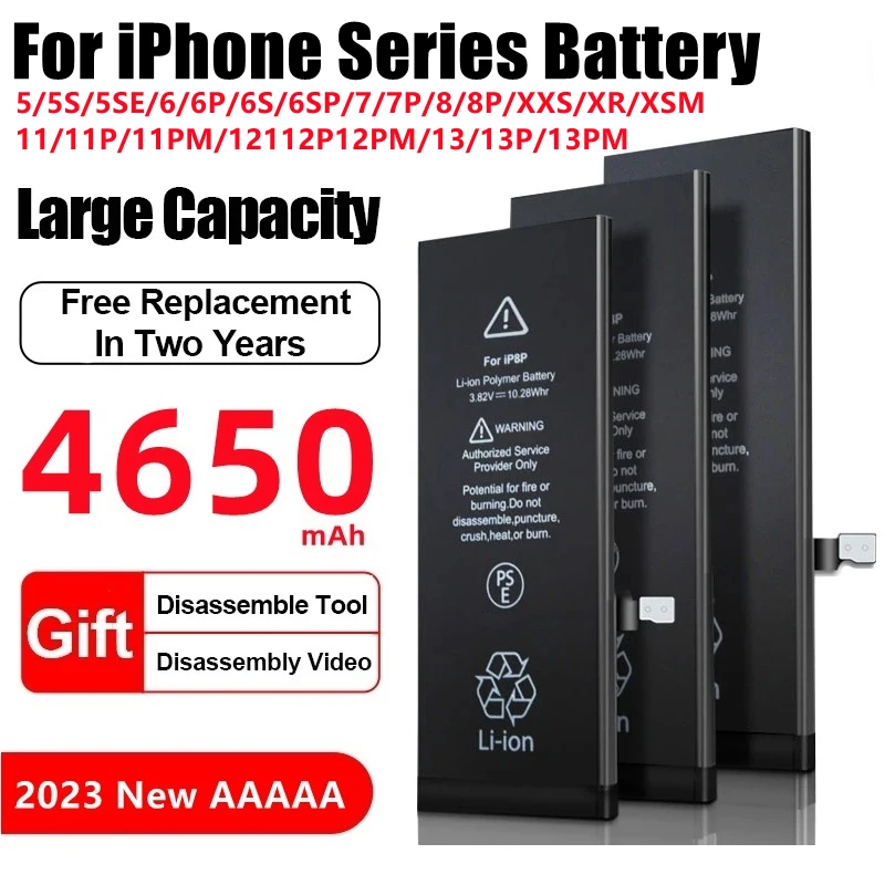 

Новый оригинальный запасной аккумулятор 0 цикл для iPhone 5 5S SE 6 6S 7 8 Plus X XR XS Max 11 12 13 Pro max mini Мобильный телефон