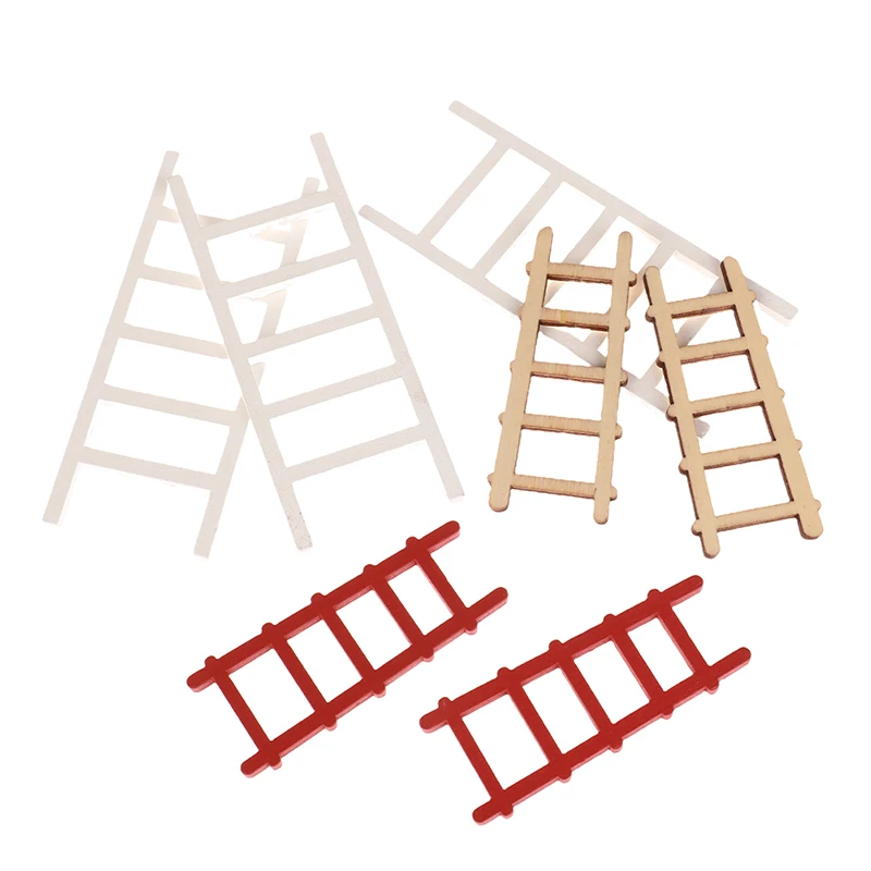 

1PC Doll House Scene Decoration Mini Small Ladder Model DIY Shooting Scene Props