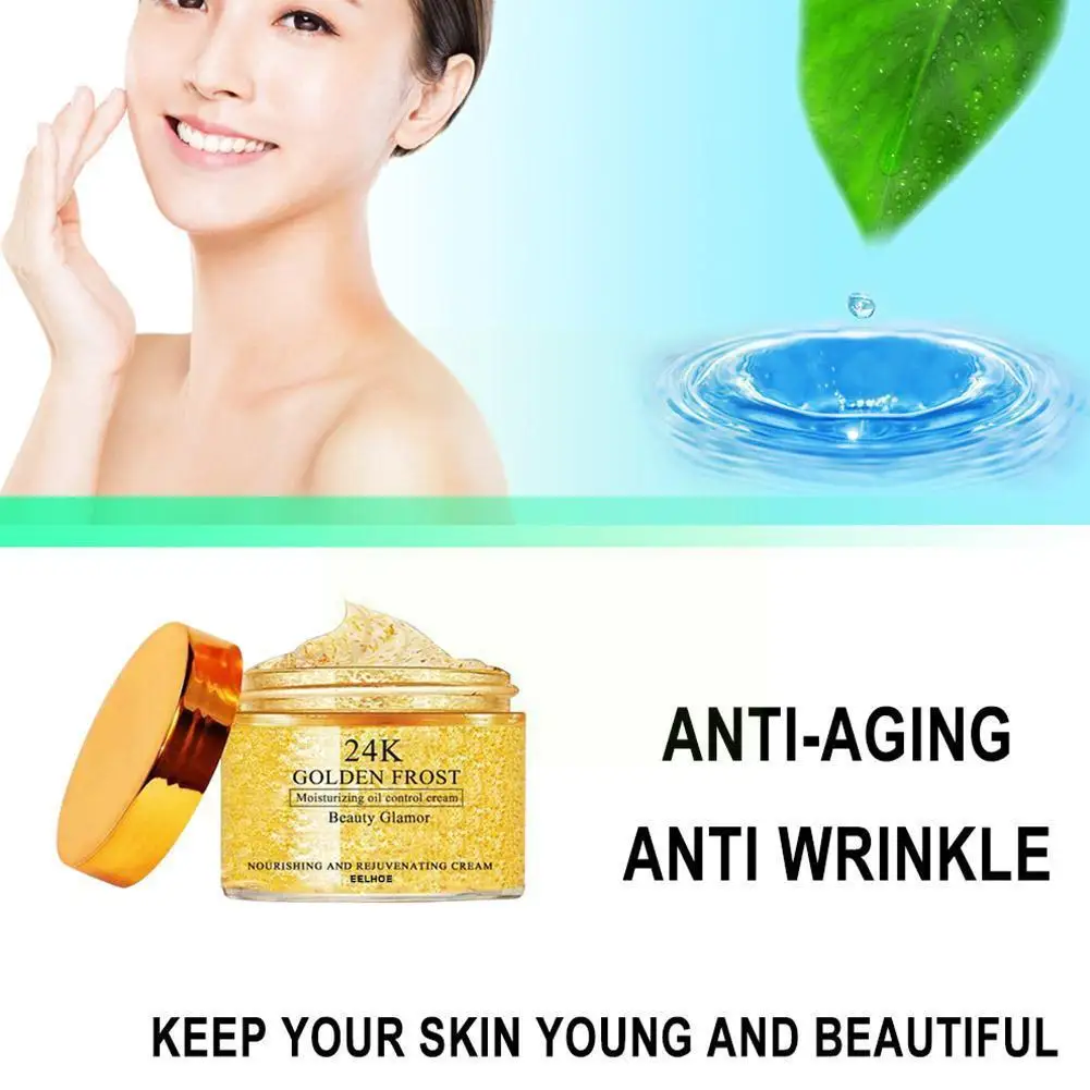 

Hot 24K Gold Face Cream Firming Face Cream Lifting 50/30/20g Anti-Aging Moisturizer Day Night Remove Contral Oil Neck Wrink I5X2
