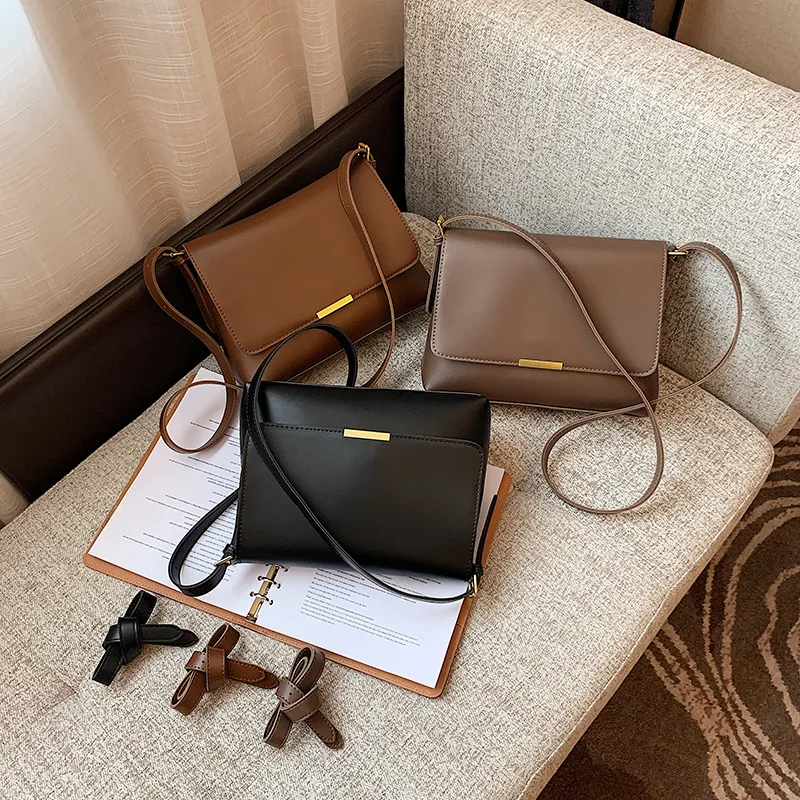 Simple Messenger New Texture Fashion Shoulder Strap Designer Handbags Female Trend Square Bag Autumn Winter Purses for Women