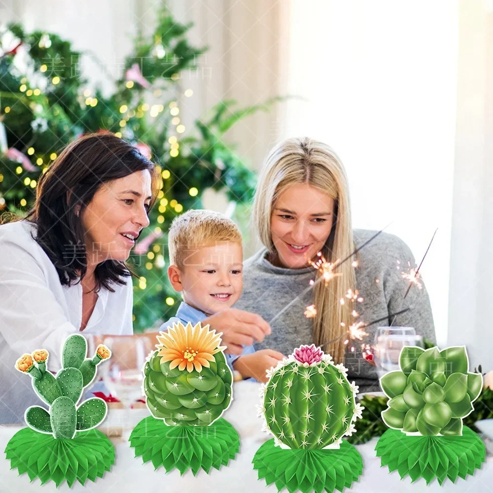 9 шт. Гавайский кактус сотовый шар тропические растения бумажные сотовые