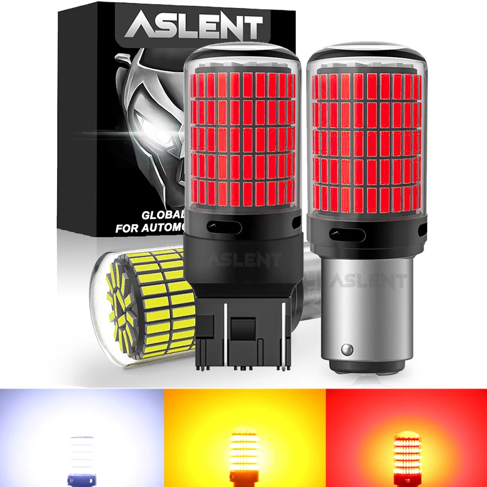 

2x 1157 BAY15D P21/5W 4014 150SMD WY21W W21W 7443 W21/5W 3157 P27/7W 3057 1156 P21W PY21W Светодиодные лампы CanBus Тормозные...