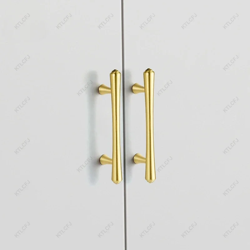 Роскошная медная ручка для двери шкафа в американском стиле скандинавском