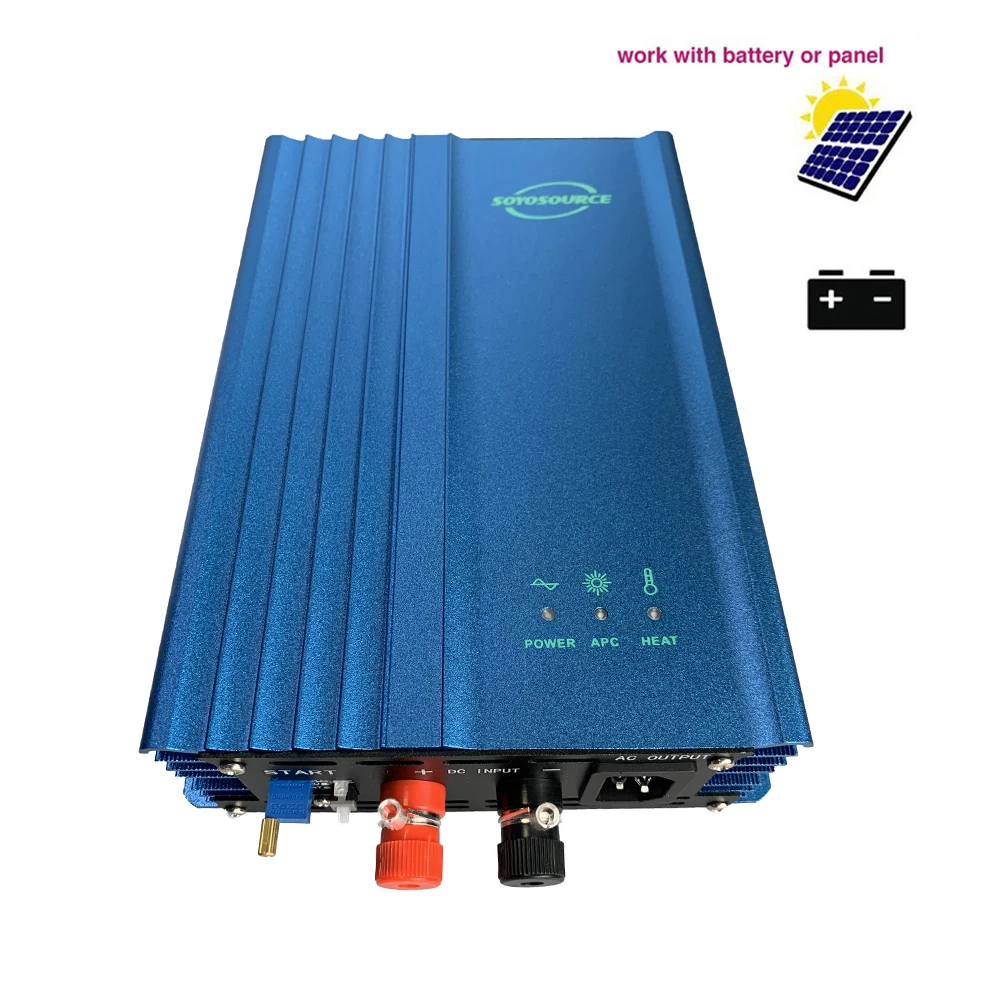 500W Micro Grid tie inverter for 12V 24V 36V 48V battery discharge adjustable output power solar panel grid tie inverter