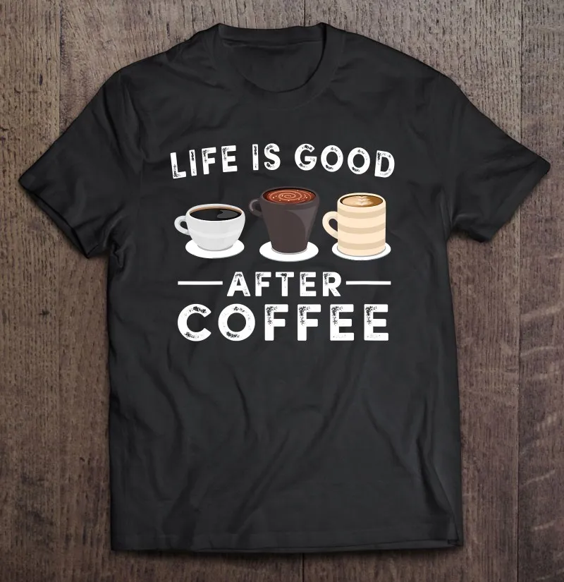 

Футболка с коротким рукавом для мужчин и женщин, одежда с принтом манга, после кофе