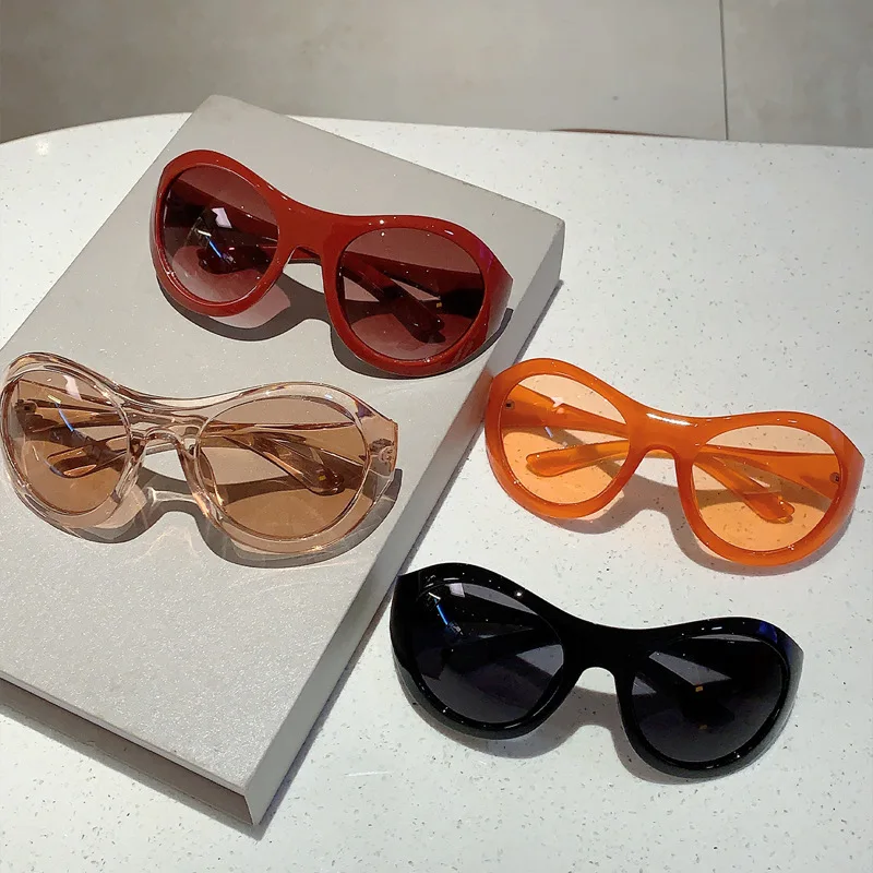 Солнцезащитные очки в стиле панк для мужчин и женщин роскошные брендовые