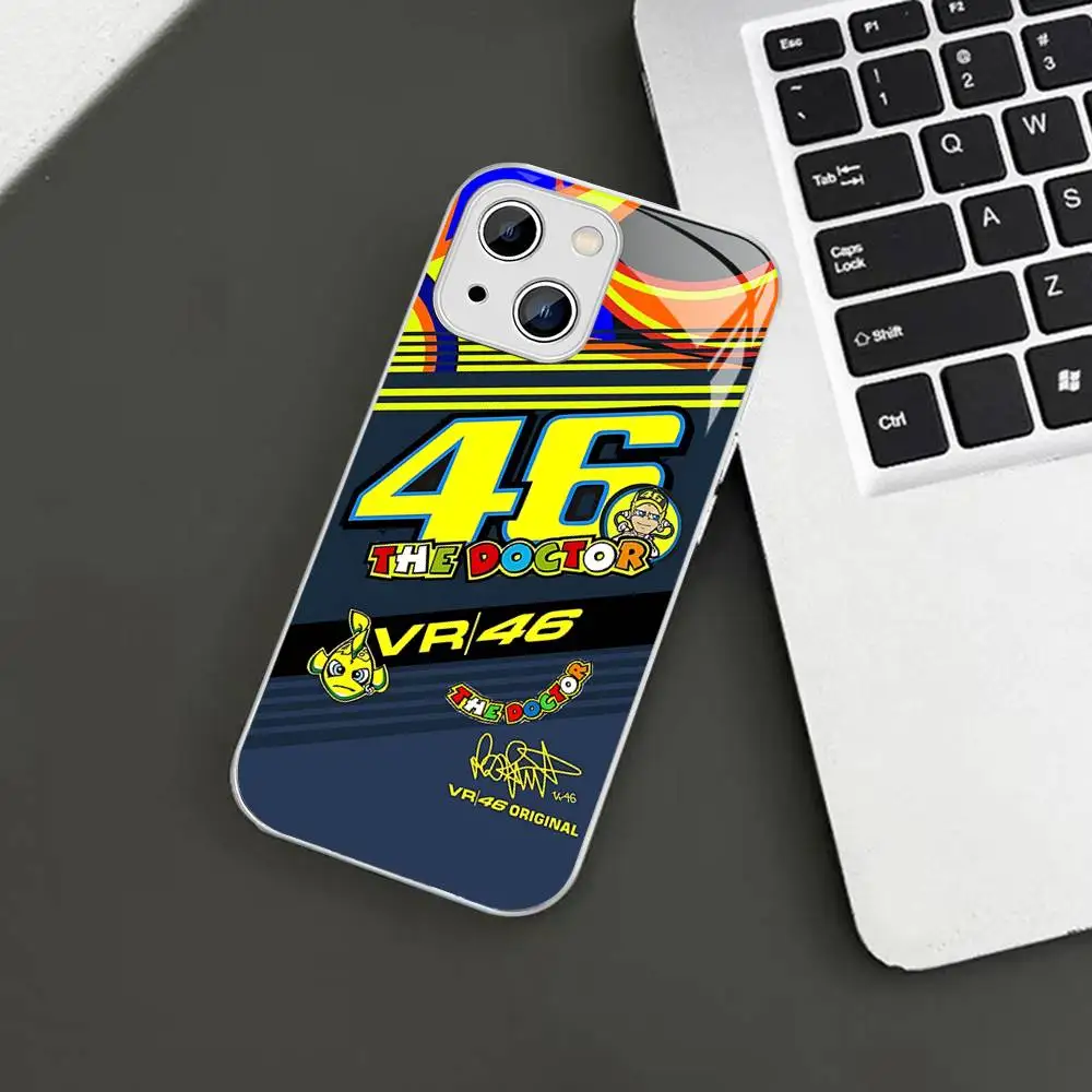 Фото Защитное стекло V-Valentino Moto R-Rossi 46 для Iphone 14 13 12 11 Pro Mini XS MAX 14Plus X XS XR Fundas №4