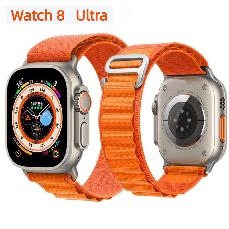 

49mm Smart Watch Ultra 8 Door Access Unlock Smartwatch Series8 GPS Bluetooth Call Wireless Charge Fitness Bracelet For Apple