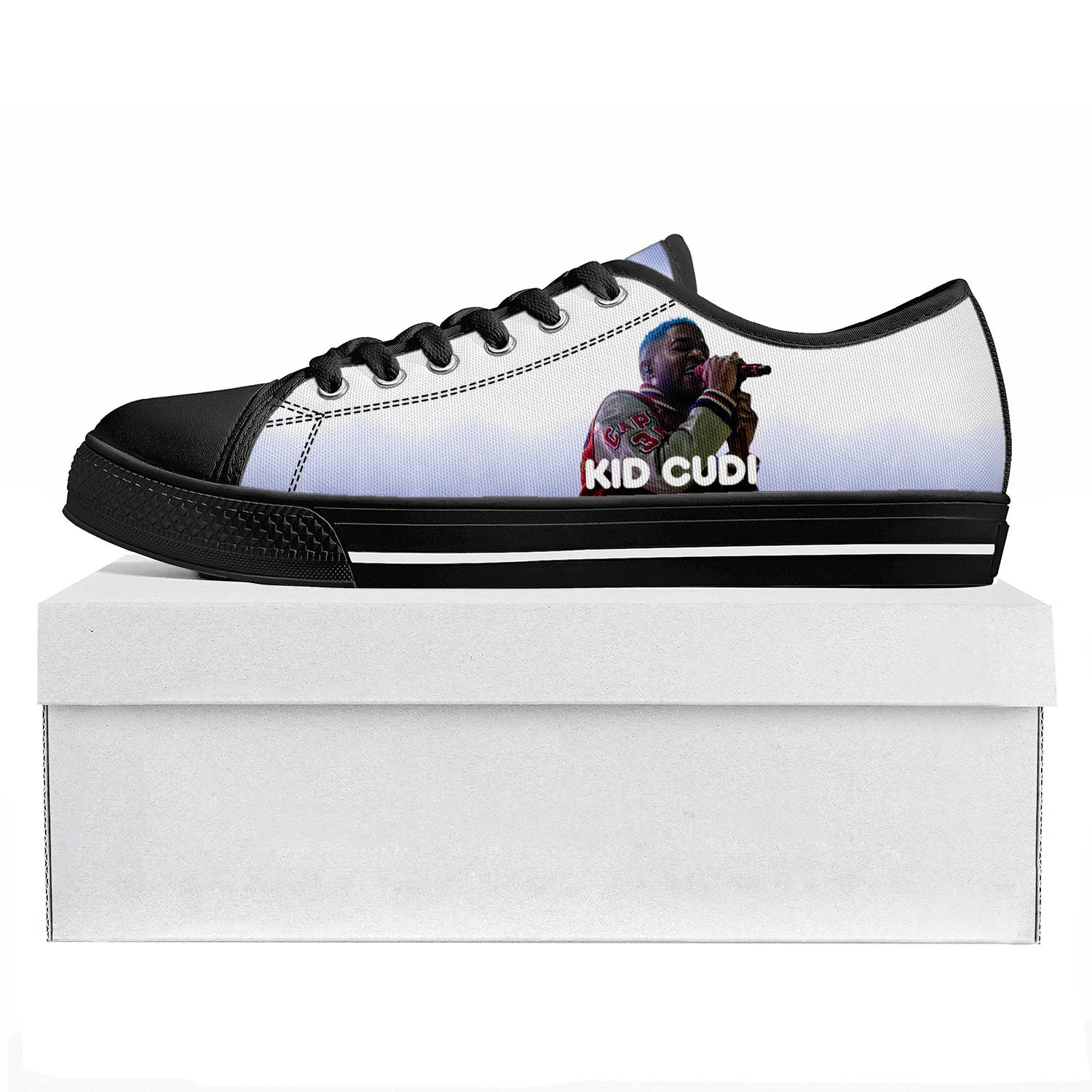 

Kid Rapper Cudi Fashion Low Top High Quality Sneakers Mens Womens Teenager Canvas Sneaker Casual Couple Shoes Custom Shoe Black