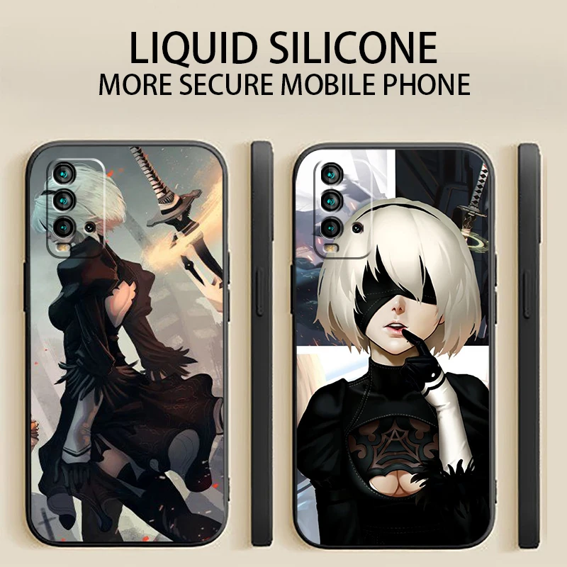 

Phone Case For Xiaomi Redmi 9 9i 9T 9AT 9A 9C TPU Soft Liquid Silicon Original Unisex Black Luxury Ultra Carcasa Funda Shell