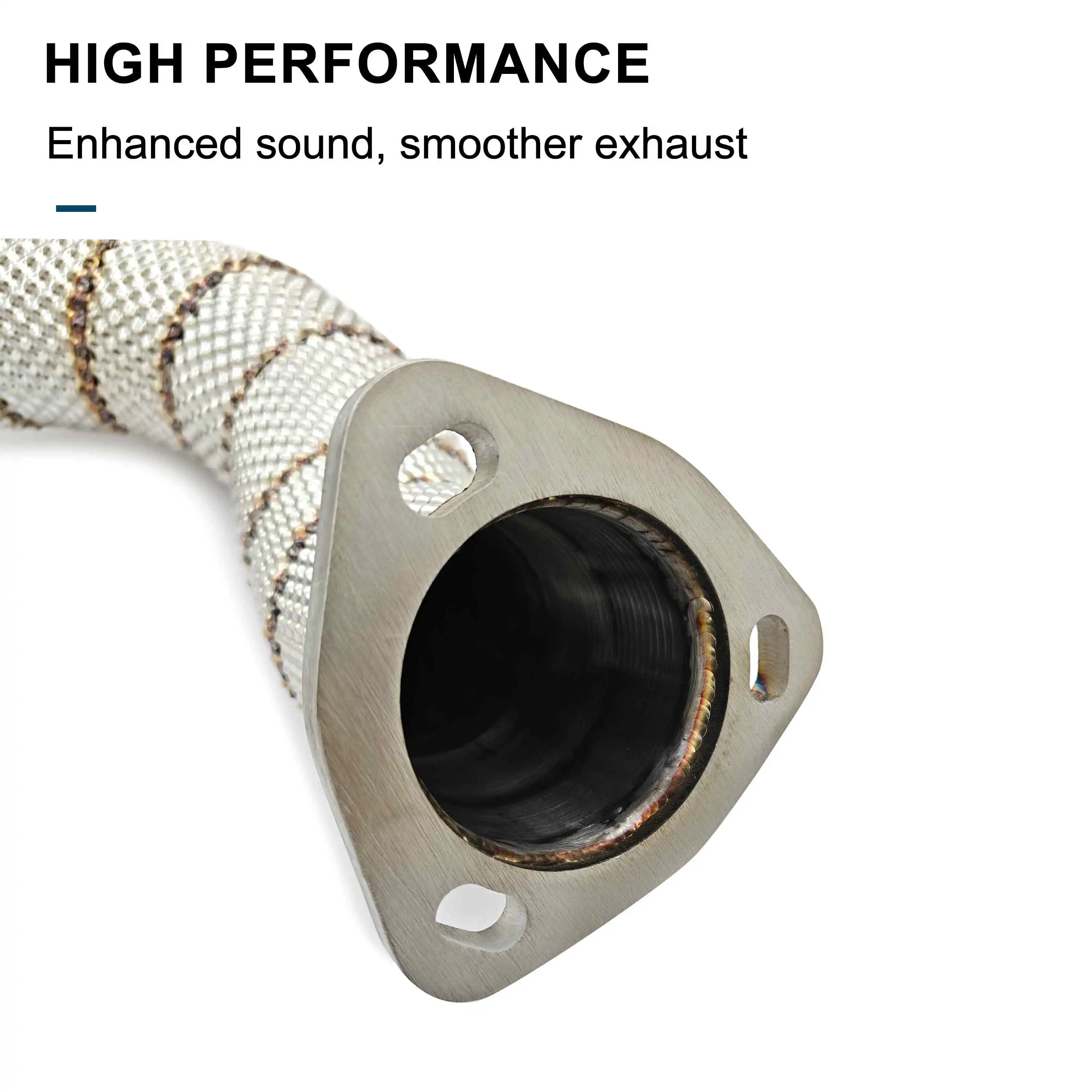 Даунпайп выхлопной трубы CBNT для Porsche 718 Cayman GT4/Spyder/GTS 4 0 л Высокопроизводительный