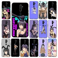 maiyaca sakurajima mai anime phone case for vivo y91c y11 17 19 17 67 81 oppo a9 2020 realme c3