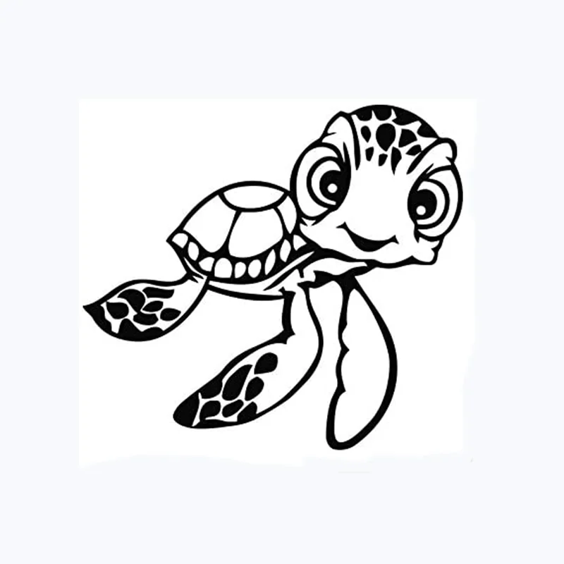 

Автомобильные наклейки с изображением милой черепахи, наклейки для моделирования автомобиля, мотоцикла, заднего окна, декоративные модные ...