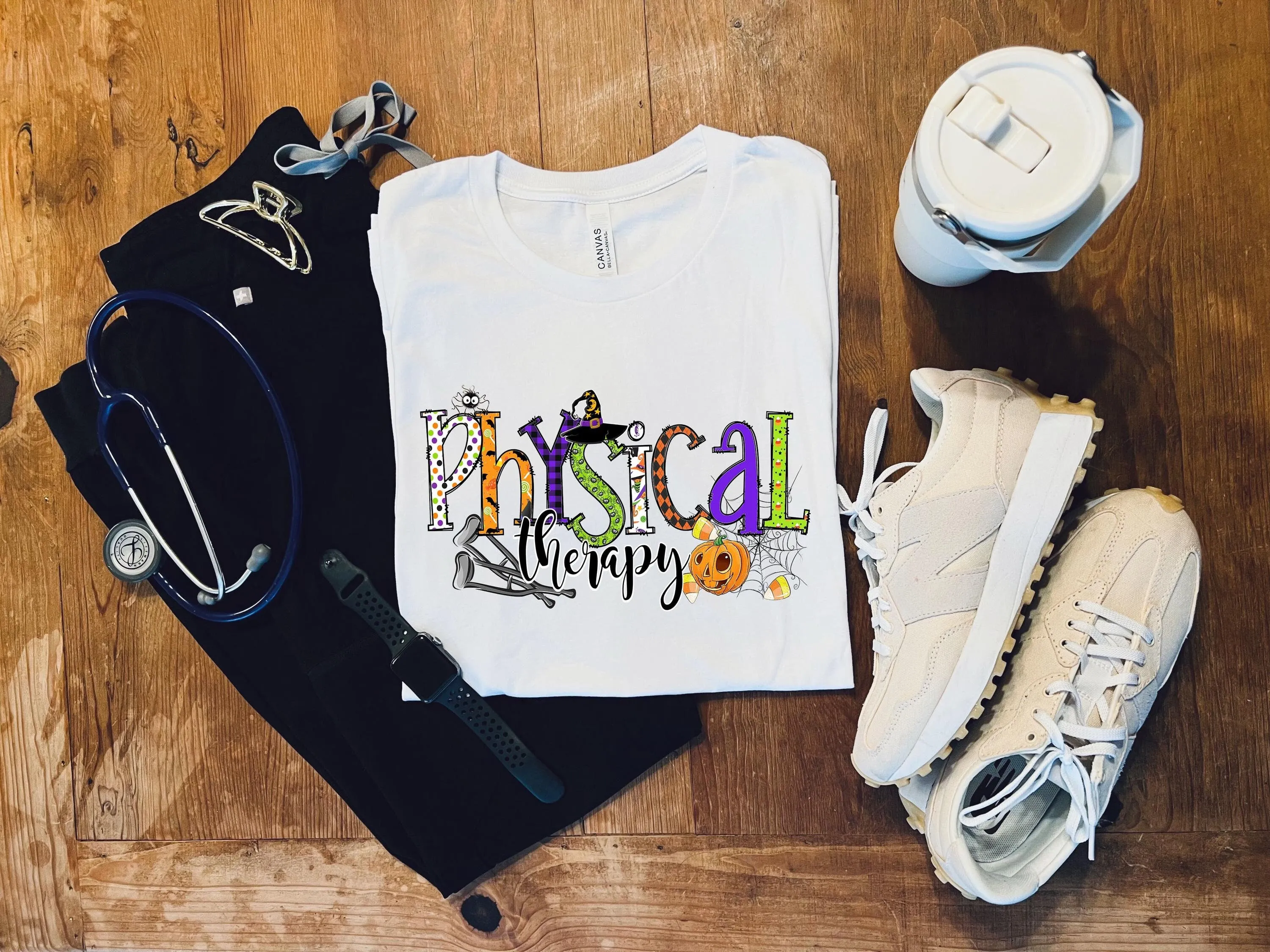 Футболка физиотерапии Хэллоуин PTA SweaT PT DPT