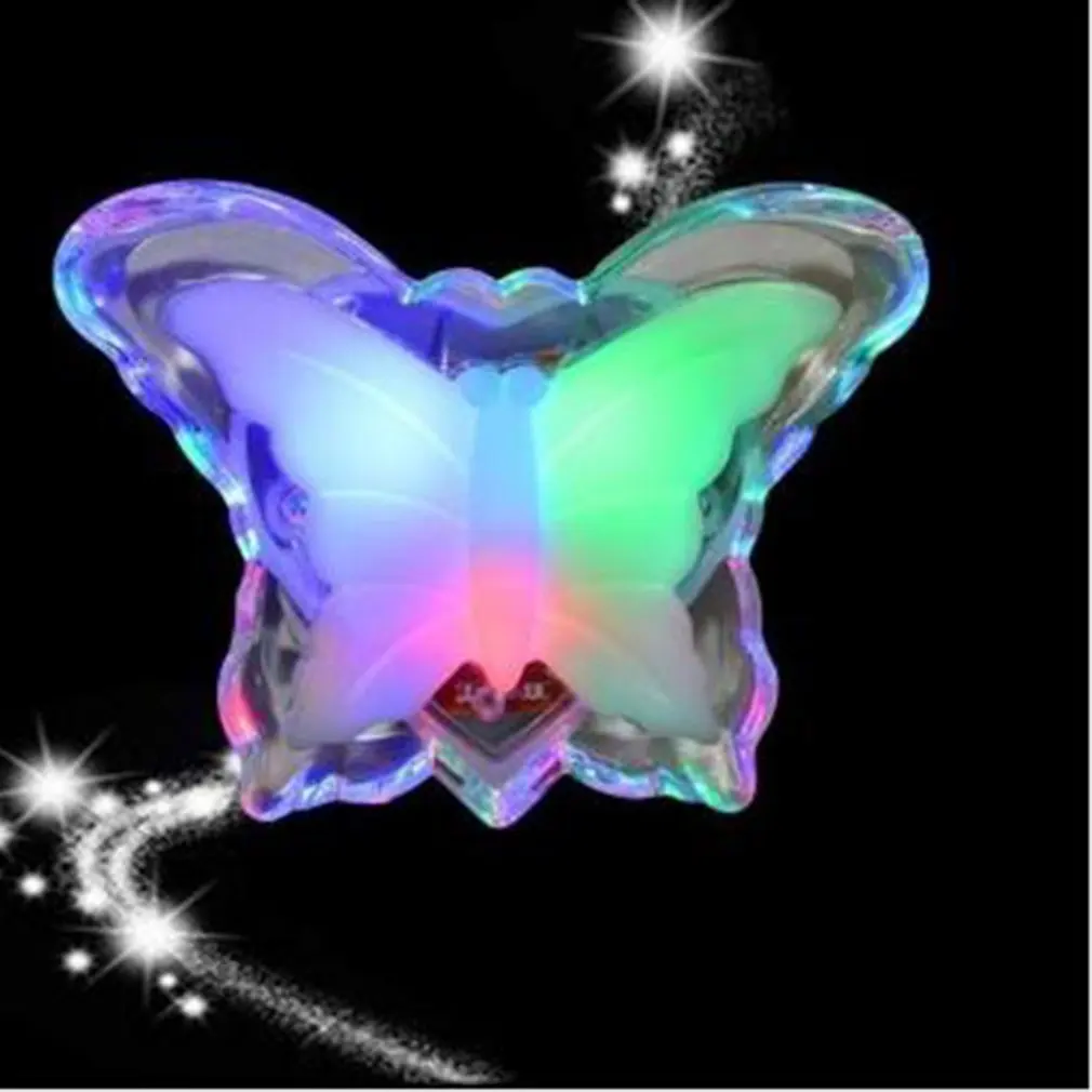 

Creative LED Night Light Butterfly Shape Night Lamp Romantic Socket Light Energy Saving Night Light Room Decoration US Plug