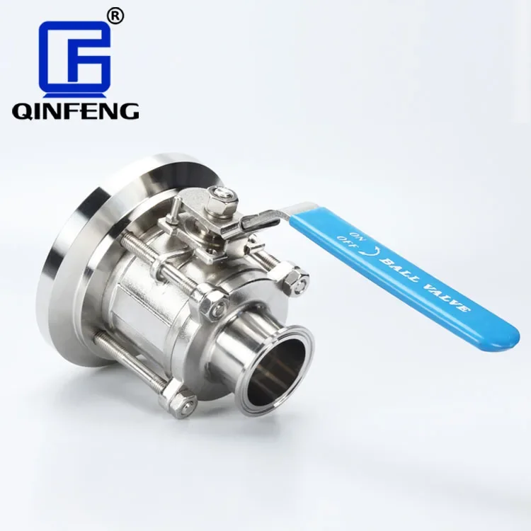 Гидравлический 3A Ce санитарный 316L DN32 ручной бак контроль потока шаровой клапан из