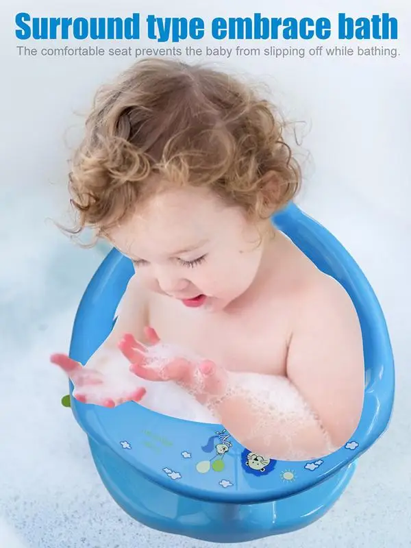 

New Baby Shower Stool Safe And Stable Child Nonslip Solid Color Simple Children Bath Chair Comfortable Lovely Bathtub Pad Seat