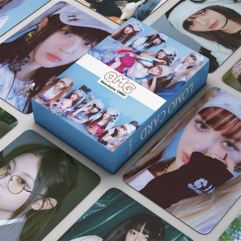 

Открытки Newjeans OMG, новинка, альбом Lomo, открытки высокого качества, HD печать, фотооткрытки, поклонники, подарки, 55 шт./набор