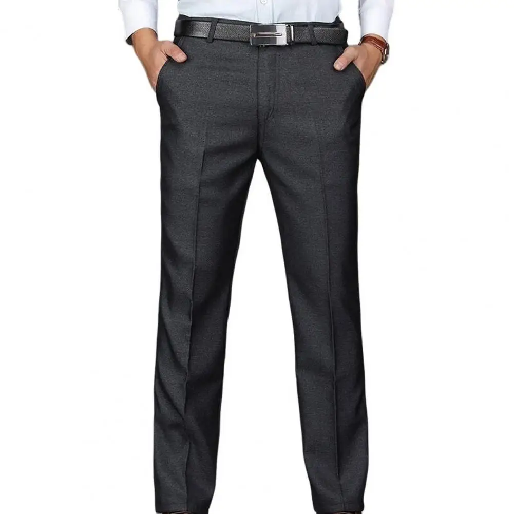 

Clothing Men Meeting Suit Pants Wedding Pants Breathable Wash-and-wear Straight Suit Male Men Pants Attend