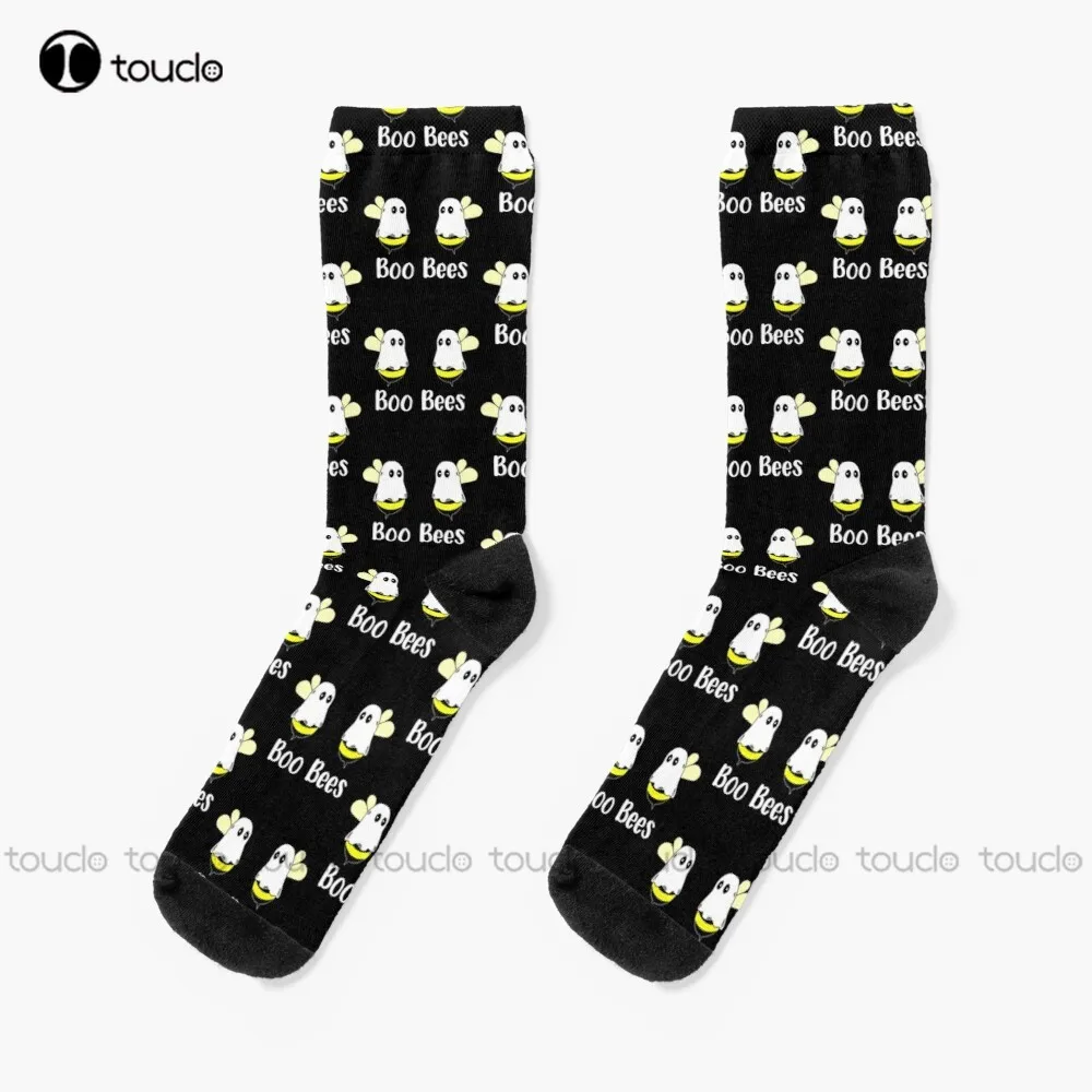 

Boo Bees пары Хэллоуин носки для костюмов Хэллоуин женские носки для бега индивидуальные унисекс подростковые Молодежные носки