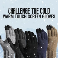 winter outdoor sports running thick glove warm screen fitness full finger gloves for unisex outdoor camping cycling gloves
