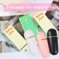 portable boxed face oil absorbing roller natural volcanic stone oil control lasting rolling matte makeup for face clean tool