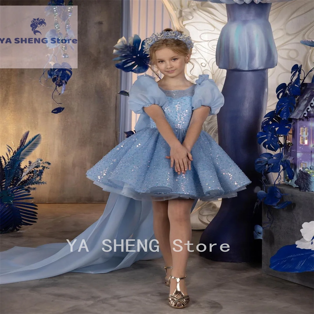 Красивое платье принцессы с шариками для первого причастия детский подарок на