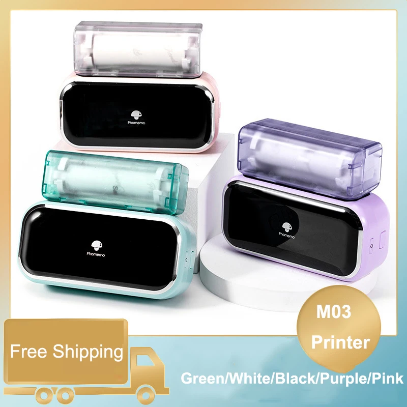 

Shipping Label Printer for Home Business HD Wide Format Printer Bluetooth Photo Thermal Printer for 53/80mm Width Thermal Paper