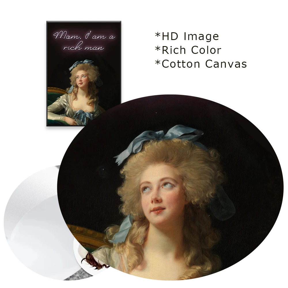 Забавный фотопостер с надписью Мама я богатый человек принты искусство