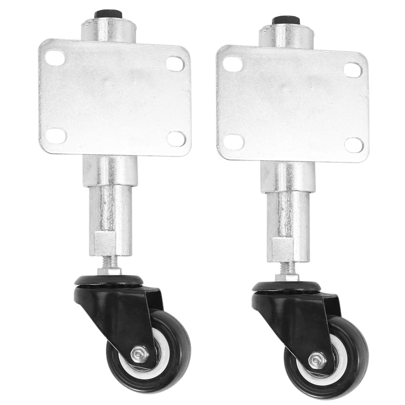 

2X Gate Stem Wheel, 2 Inch Pu Spring Loaded Swivel Caster Heavy Duty 110 Lbs Load Capacity