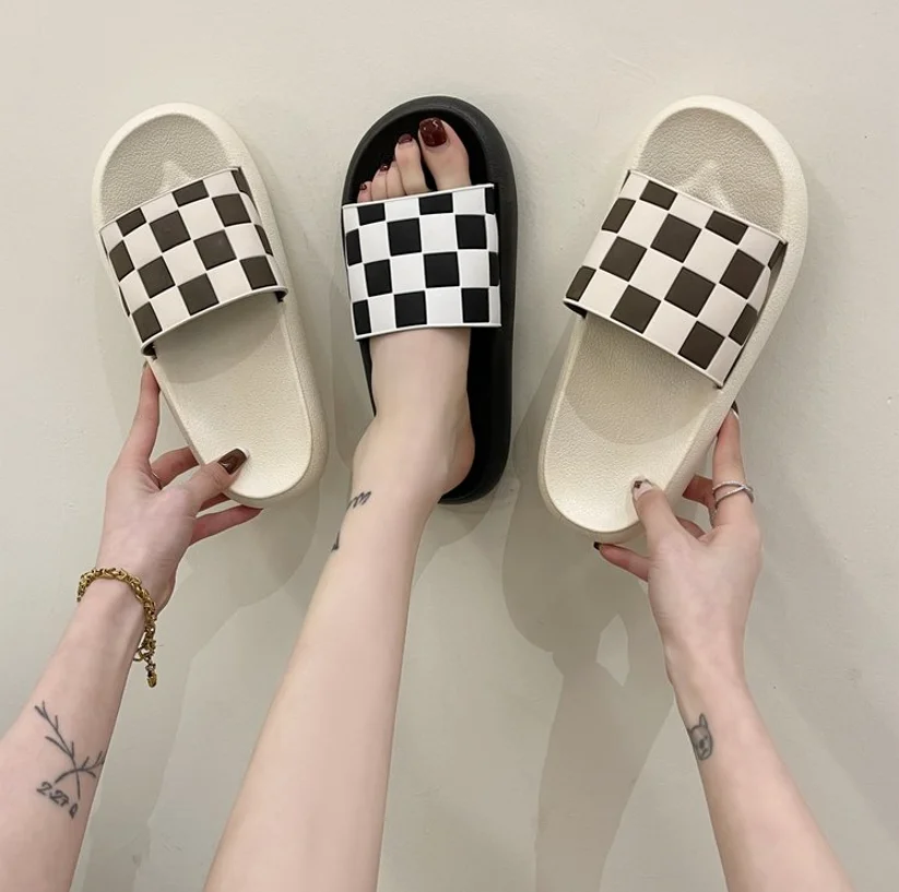 

Летние женские тапочки, модные домашние Нескользящие сандалии на платформе, бесплатная доставка