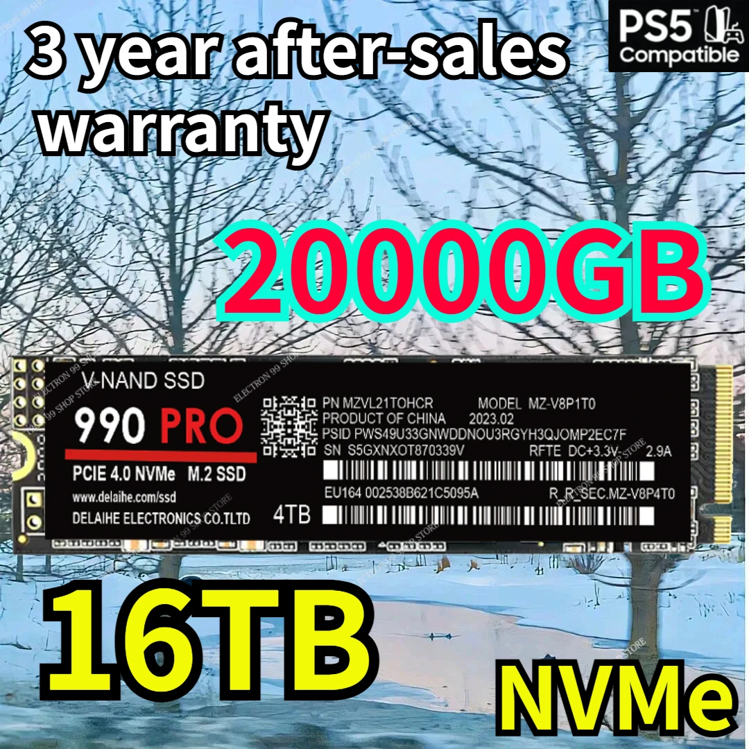 

8TB 2023 PS5 SSD M2 NVME 4TB 980 EVO Plus 512GB Internal Solid State Drive 1TB hdd 2TB Hard Disk 990 PRO M.2 for laptop Computer