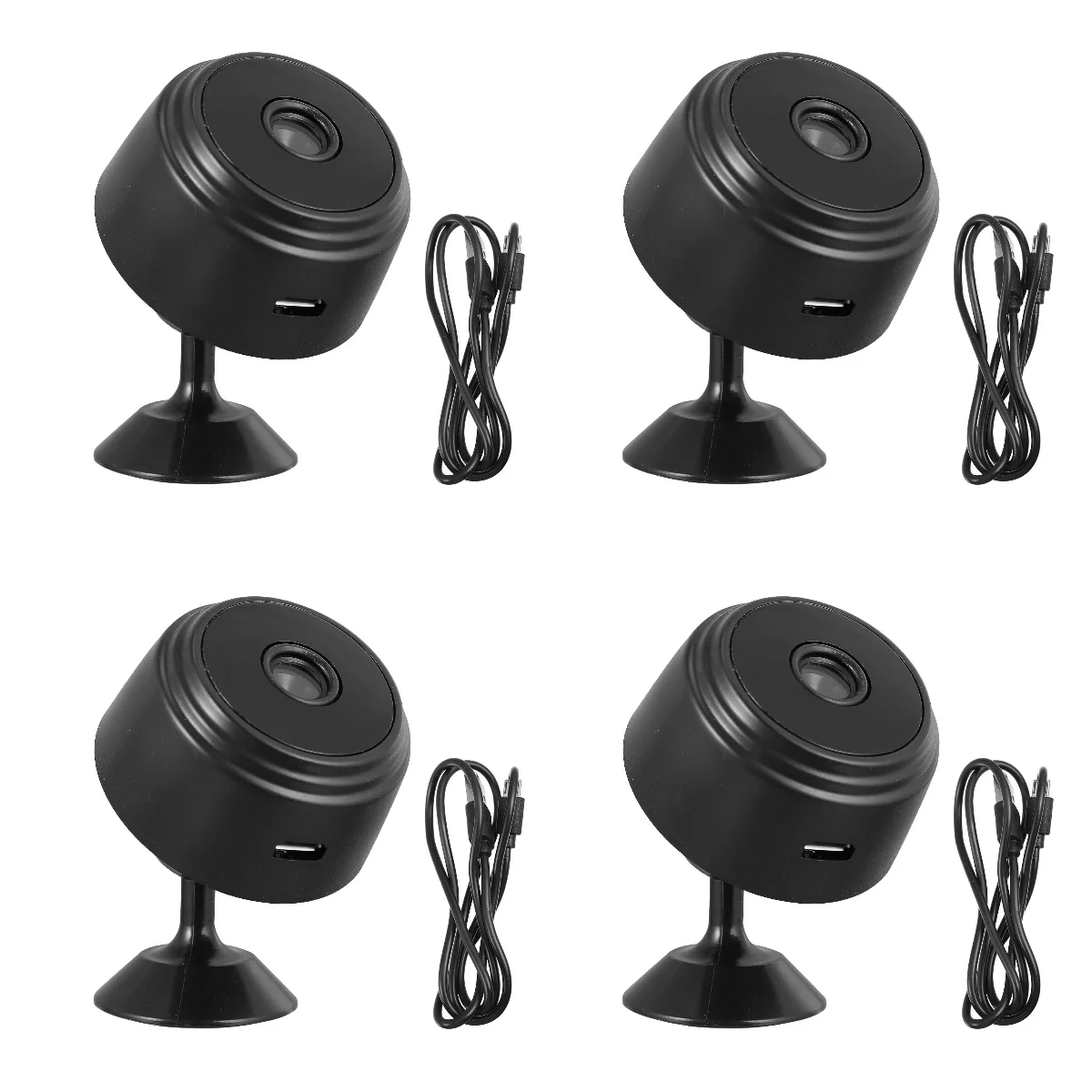 

4pcs 0.3MP Camera Motion Detection Loop Recording Camera