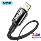 USB-кабель Elough для iPhone 13, 12, 11 Pro Max, Xs, XR, X, 8, 7, 6 Plus, iPad, кабель быстрой зарядки для iphone, зарядный кабель, USB-кабель для передачи данных