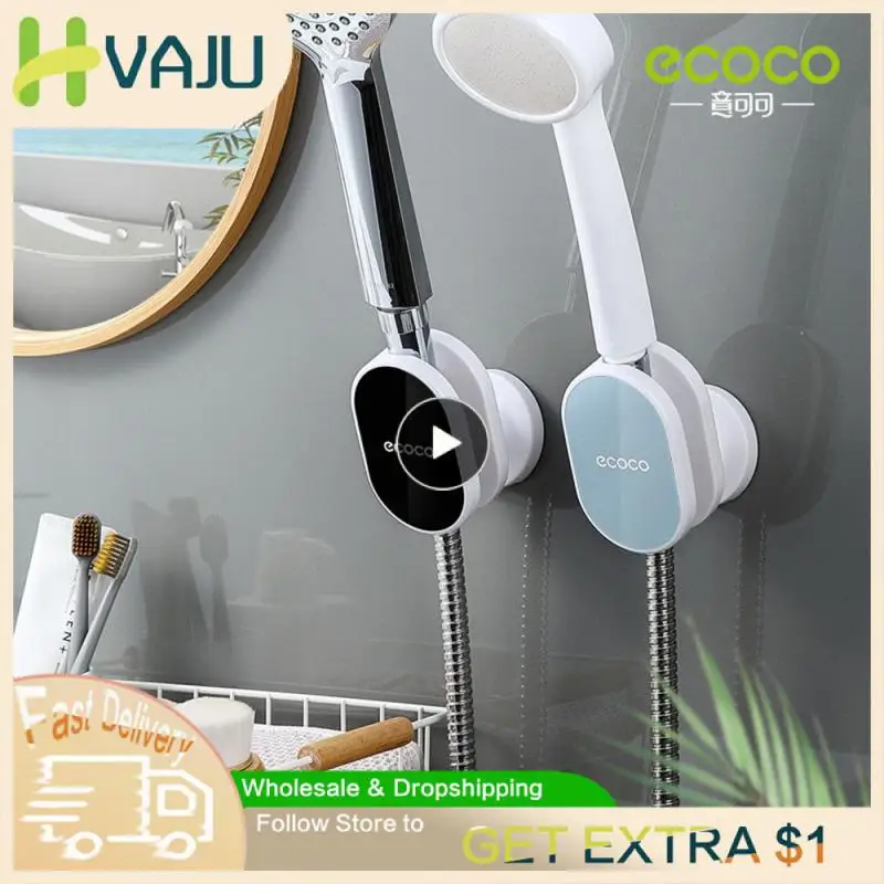 

Non-perforated Shower Bracket Wall Mount Multi-functional Shower Head Hanging Seat Self-adhesive Adjustable Shower Head Holders