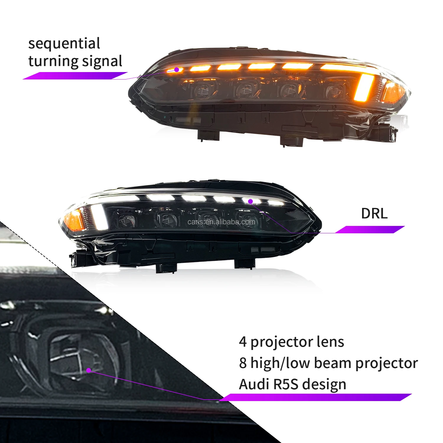 Новый дизайн Archaic для 11-го седана и хэтчбека Civic полностью светодиодные фары 2021-2022