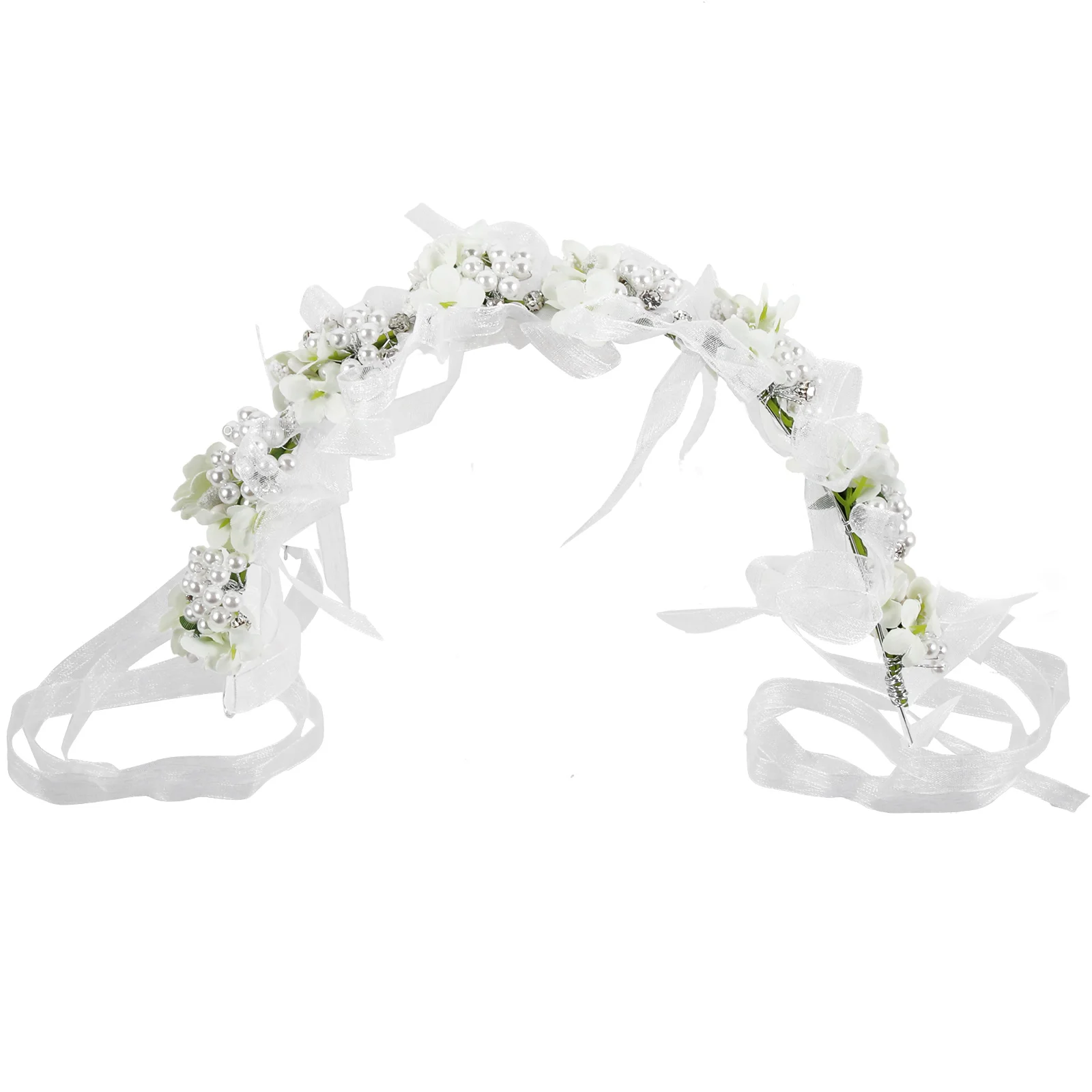 

Детские аксессуары для волос для маленьких девочек свадебная повязка на голову с цветочным жемчугом аксессуары для волос для девочек
